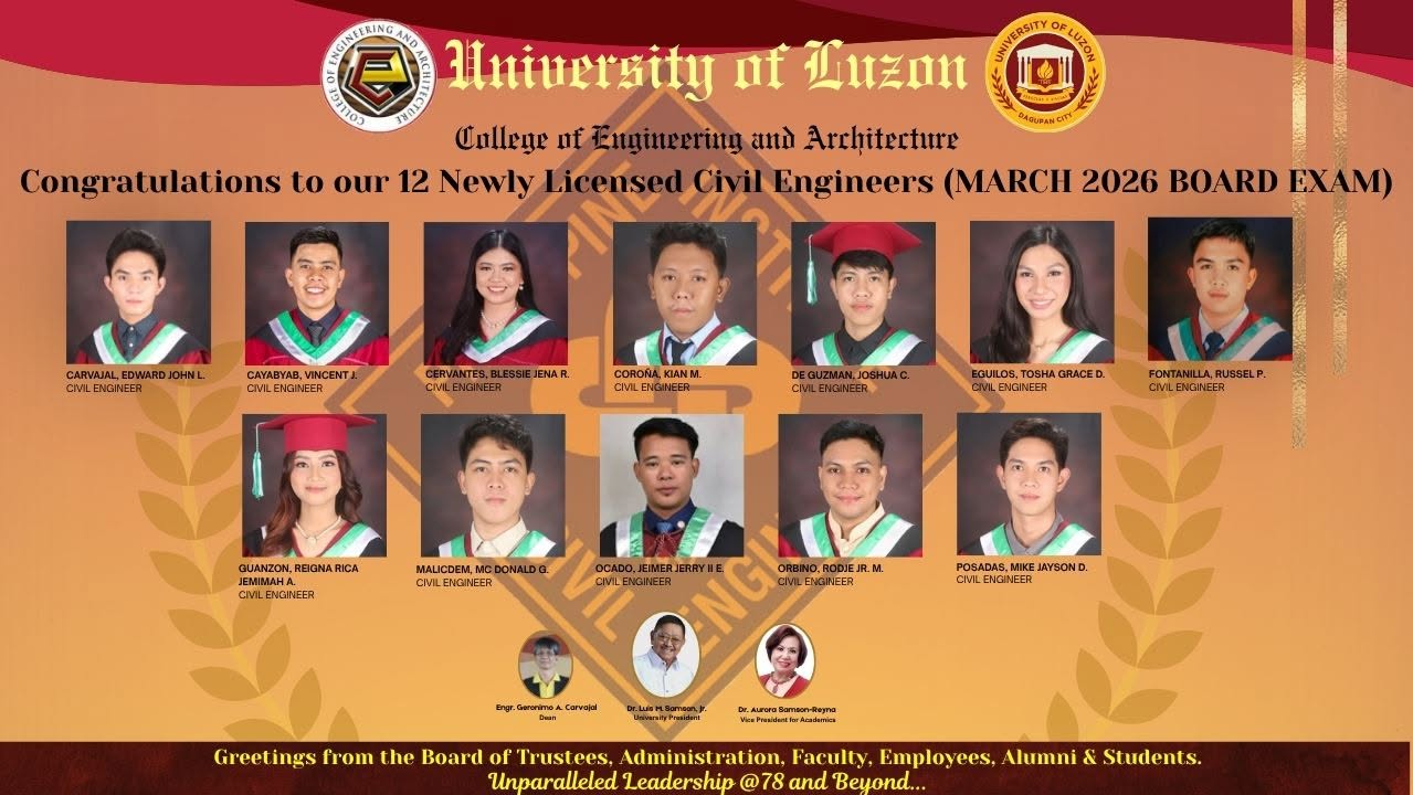 12 Newly Registered Civil Engineers